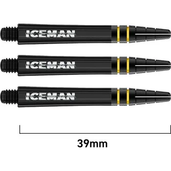 Příslušenství pro šipky Násadky na šipky Red Dragon Gerwyn Price černo-zlaté, střední, 39mm