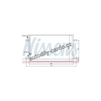 Chladič motoru Chladič klimatizace NISSENS 94854