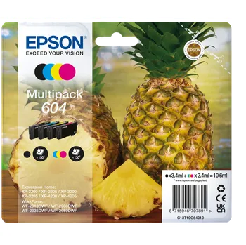 Počítačové příslušenství Epson 604 T10G640 C13T10G64010 barevná (CMYK) sada originální cartridge