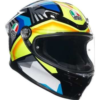 Helma na motorku AGV přilba K-6 S Joan black/blue/yellow - XS