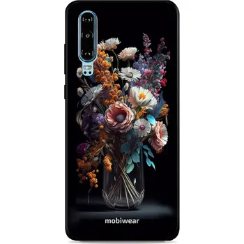 Pouzdro na mobilní telefon Lesklý kryt Mobiwear Glossy - Huawei P30 - G012G Kytice ve sklenici (Prémiové lesklé pouzdro, obal, kryt Mobiwear Glossy na mobil Huawei P30 - G012G Kytice ve sklenici, materiál Plast + TPU silikon - krytí po všech stranách, neošoupatelný potisk, tenké)