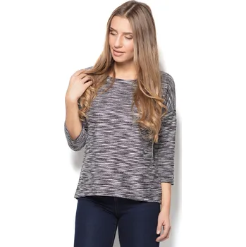 Dámská halenka Halenka se síťovaném pruhem na zádech K304 KATRUS Barva: Šedá, Velikost: L