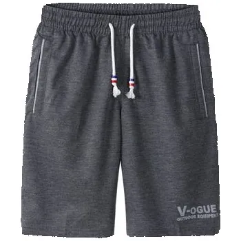 Pánské kraťasy Teplákové pánské kraťasy s gumou a nápisem V-ogue Barva: Tmavě Šedá, Velikost: 3XL