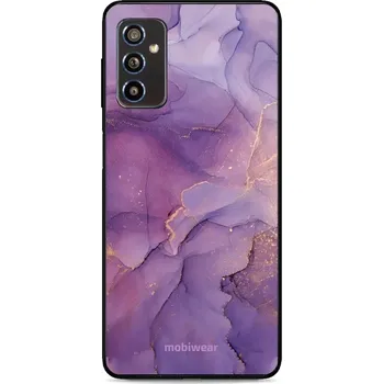 Pouzdro na mobilní telefon Lesklý kryt Mobiwear Glossy - Samsung Galaxy M52 5G - G050G - Fialový mramor (Prémiové lesklé pouzdro, obal, kryt Mobiwear Glossy na mobil Samsung Galaxy M52 5G - G050G - Fialový mramor, materiál Plast + TPU silikon - krytí po všech stranách, neošoupateln