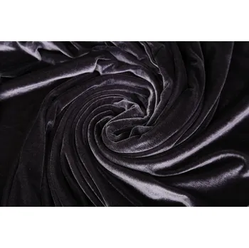 Oděvní samet s leskem v šedé barvě 03348/068