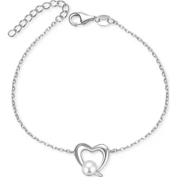 Náramek NUBIS® Stříbrný náramek s přírodní perlou - NB-1172