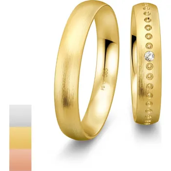 Prsten Snubní prsteny Basic Light III ze žlutého zlata s diamantem nebo zirkonem 4805706-4805705