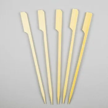 Party nádobí Gastro obaly BIO napichovátko bambusove "pádlo" 120mm (min. počet 5000ks)