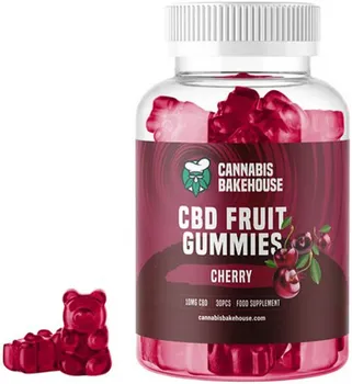 CBD Cannabis Bakehouse CBD Fruit Gummies Cherry 10 mg 30 cps.
