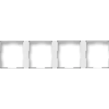 vypínač TIME Čtyřrámeček vodorovný bílá/ledová bílá ABB 3901F-A00140 01