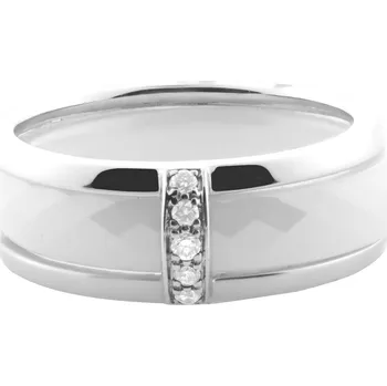 Prsten Keramický prsten s diamanty Guy Laroche TM005GCVB