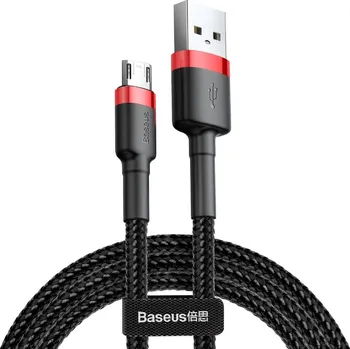 Datový kabel Baseus Cafule USB kabel - Micro USB / 2m / 1,5A / QC 3.0 červeno-černá CAMKLF-C03
