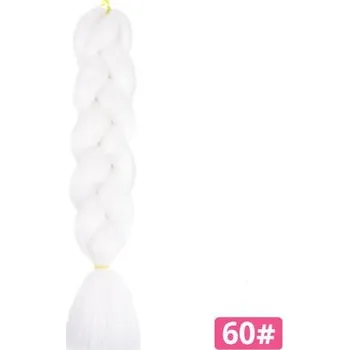 Jumbo cop - jednobarevný příčesek do vlasů Varianta: 60 white