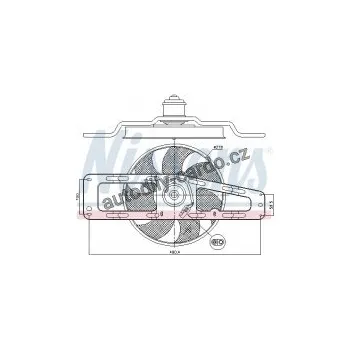 Chladič motoru Ventilátor chladiče NISSENS 85498