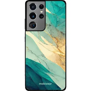 Telefonní příslušenství Lesklý kryt Mobiwear Glossy - Samsung Galaxy S21 Ultra - G024G - Zlatavý a zelenkavý mramor (Prémiové lesklé pouzdro, obal, kryt Mobiwear Glossy na mobil Samsung Galaxy S21 Ultra - G024G - Zlatavý a zelenkavý mramor, materiál Plast + TPU silikon - krytí p