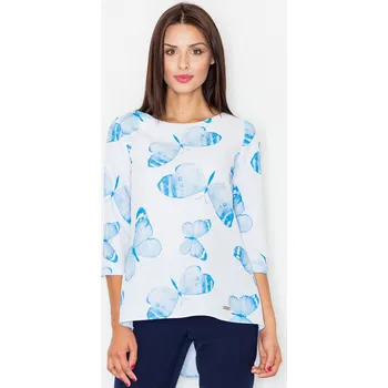 Dámská halenka Barevná halenka s potiskem M505 FIGL Velikost: S, Barva (Varianta): 10