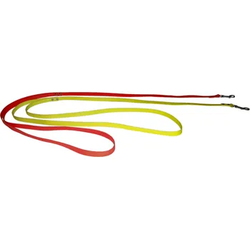 Vodítko pro psa Ploché vypouštěcí vodítko - 16 mm (BIOTHANE), reflexní oranžová