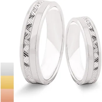 Prsten Snubní prsteny 585/1000 z bílého zlata 991SN26