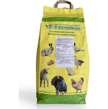 Krmivo pro hospodářské zvíře VK Drcman Kachny a husy výkrm 2 granule Velikost balení: 10kg