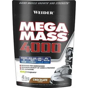 Protein Weider Mega Mass 4000 4kg Příchuť: jahoda