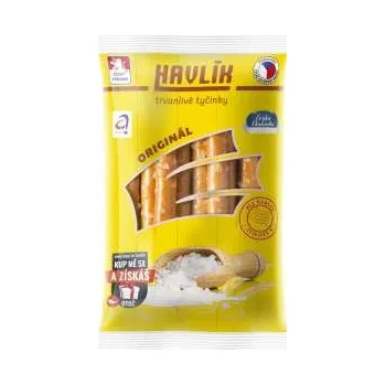 Slaná tyčinka Trvanlivé tyčinky Havlík - se sýrem a solí, 90 g