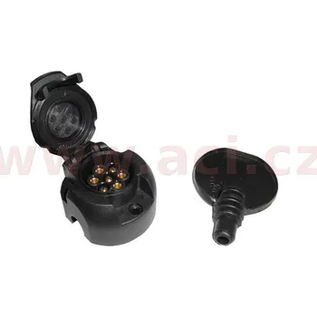Elektrická zásuvka zásuvka 7 pinů 12V plast + těsnění, levý boční výstup