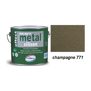 barva na zeď Vitex Heavy Metal Silicon Effect - strukturální kovářská barva 771 Champagne 2,25L