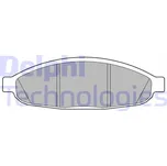DELPHI Sada brzdových destiček, kotoučová brzda LP3555