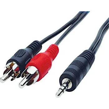 Audio kabel Signálový kabel 2x RCA - JACK 3,5mm stereo 1,5m