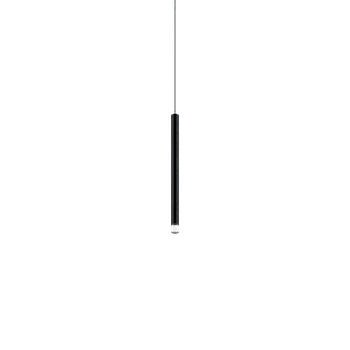 Lodes A-tube Nano Small cluster, černé závěsné svítidlo s čirým kabelem, 3W LED 2700K, 30cm