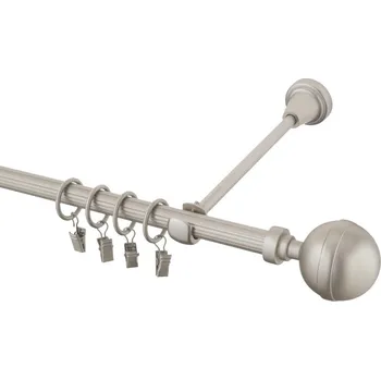 Garnýž Garnýž kovová 480 cm rýhovaná jednořadá 16 Kalisto chrom mat