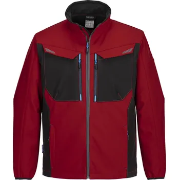 Pánská softshellová bunda PORTWEST WX3 T750 / Softshellová bunda - červená L