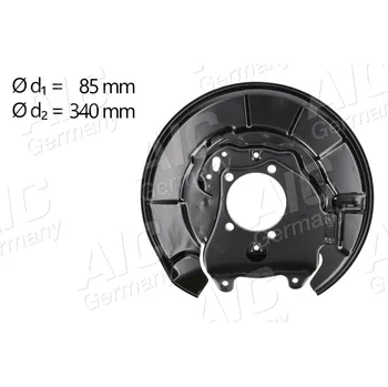 Brzdový kotouč Ochranný plech proti rozstřikování, brzdový kotouč A.I.C. 58275