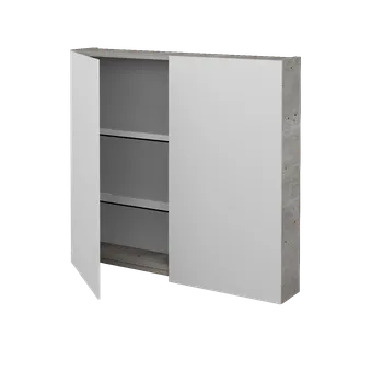 Koupelnový nábytek Dřevojas Dvoudveřová galerka PREMIUM GA2E 80 - D01 Beton