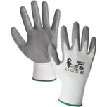 Canis - CXS Rukavice ABRAK, máčené v nitrilu, bílo-šedé, vel. 09 b1/12/120 - CN-3410-001-109-09