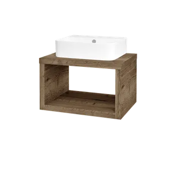 Koupelnový nábytek Dřevojas Koupelnová skříňka STORM SZO 60 (umyvadlo Joy 3) - D21 Tobacco
