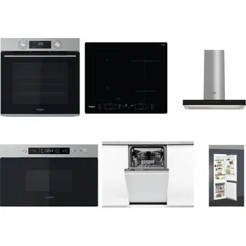 Set domácích spotřebičů WHIRLPOOL OMK58CU1SX + WHIRLPOOL WL B8160 NE + WHIRLPOOL WHBS 62F LT K + WHIRLPOOL MBNA910X + WHIRLPOOL WSIO 3O34 PFE X + WHIRLPOOL ART 66112
