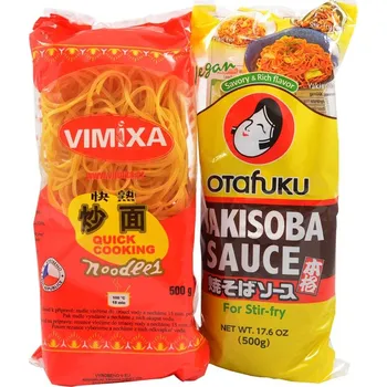 Set Yakisoba omáčka 500 ml + Pšeničné nudle 500 g