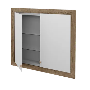 Koupelnový nábytek Dřevojas Dvoudveřová galerka GRID GA2OE 90 - D21 Tobacco