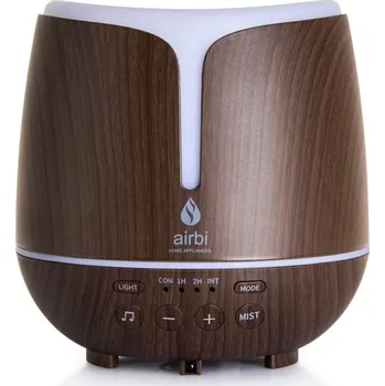 Čistička vzduchu Aroma difuzér s bluetooth reproduktorem a osvětlením Airbi SONIC - tmavé dřevo