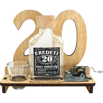 Žertovný předmět Značka na výročí 20 let s flašinetem HU
