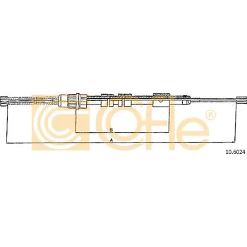 Lanko parkovací brzdy COFLE Tažné lanko, parkovací brzda 106024