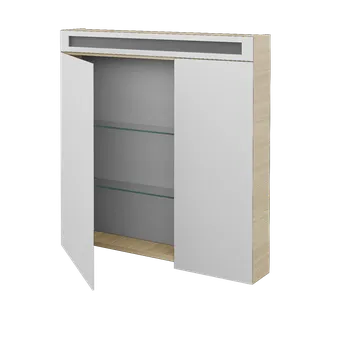 Koupelnový nábytek Dřevojas Dvoudvéřová galerka MAX GA2NO 80 - D04 Dub