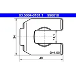 ATE Držák, brzdová hadice 03500401011