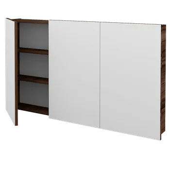 Koupelnový nábytek Dřevojas Třídveřová galerka Q GA3 120 - D06 Ořech