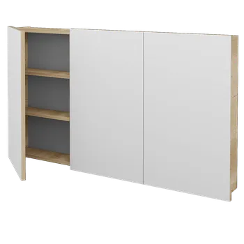 Koupelnový nábytek Dřevojas Třídveřová galerka Q GA3 120 - D15 Nebraska