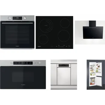 Set domácích spotřebičů WHIRLPOOL OMK58CU1SX + WHIRLPOOL AKT 8900 BA + WHIRLPOOL AKR 62F LT K + WHIRLPOOL MBNA910X + WHIRLPOOL WSBO 3O34 PF X + WHIRLPOOL ART 65031