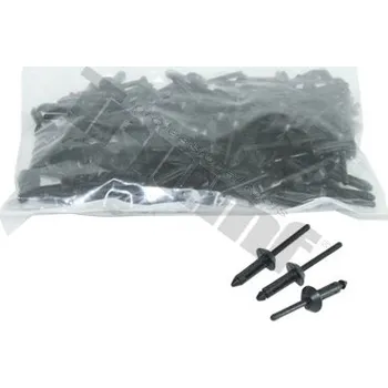 Nýt 10 plastových nýtů 5,0 x 15,8 mm, rozsah kotvení Ø3 - 4,5