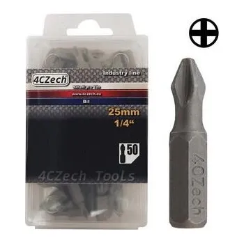 Bit 4CZech Bit 1/4" PH 4 délka 25mm balení 50ks - 4CZ-8072-04-50