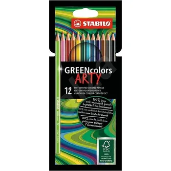 Pastelka Pastelky STABILO GREENcolors "ARTY"/12ks